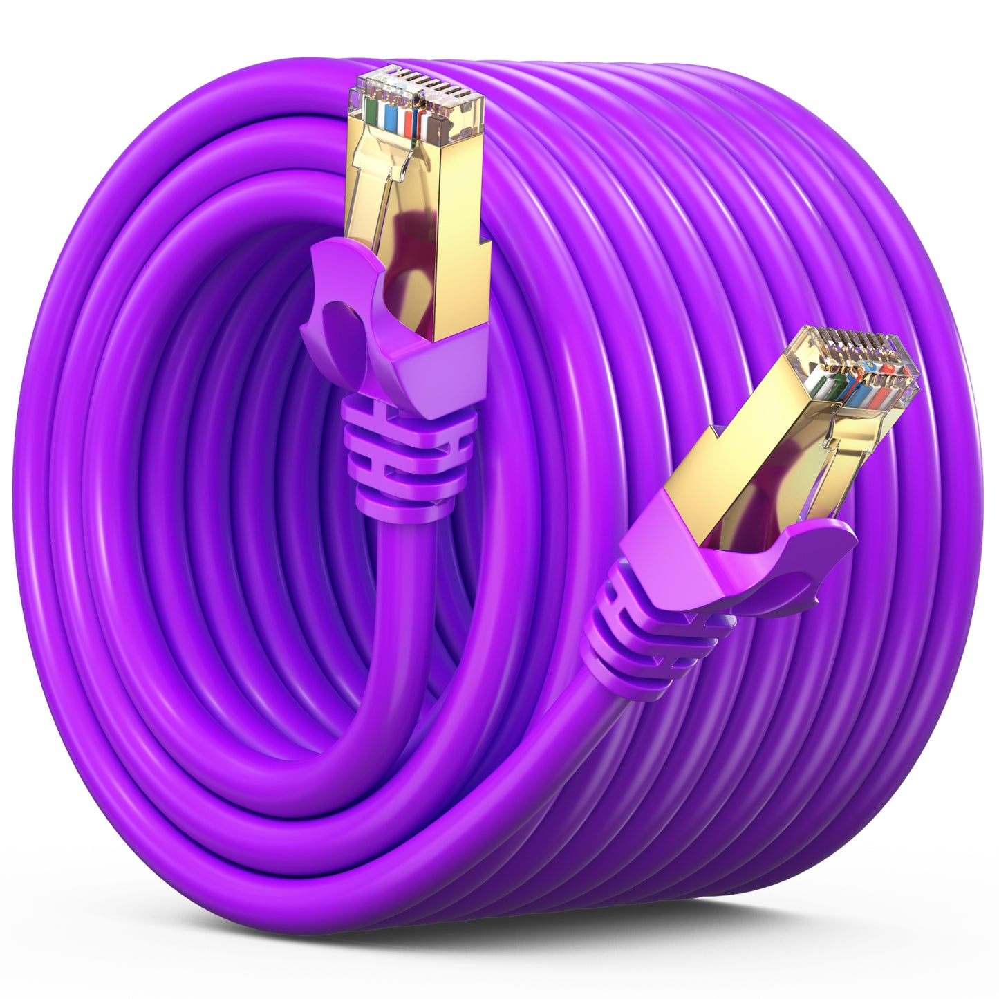 Cat 7 Ethernet Cable High-Speed Cat7 Internet & Network LAN Patch Cables, RJ45 Connectors