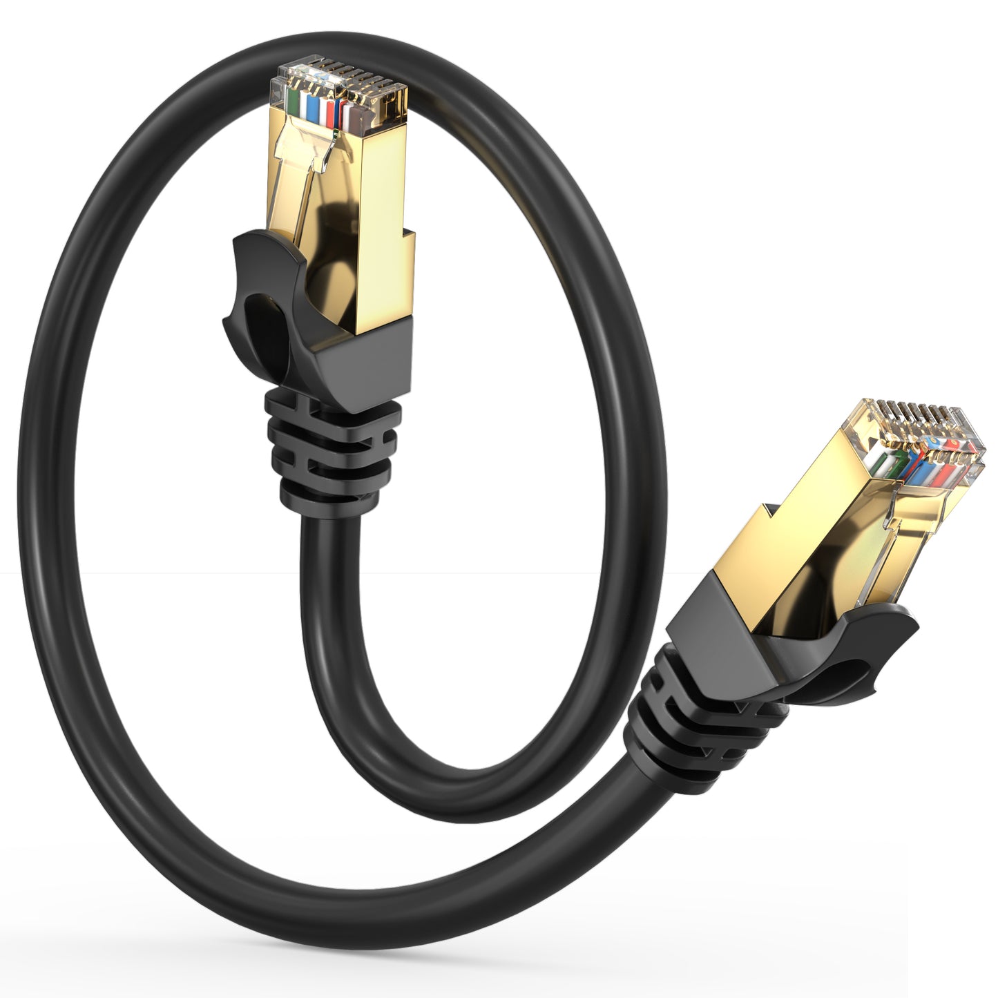 Cat 7 Ethernet Cable High-Speed Cat7 Internet & Network LAN Patch Cables, RJ45 Connectors