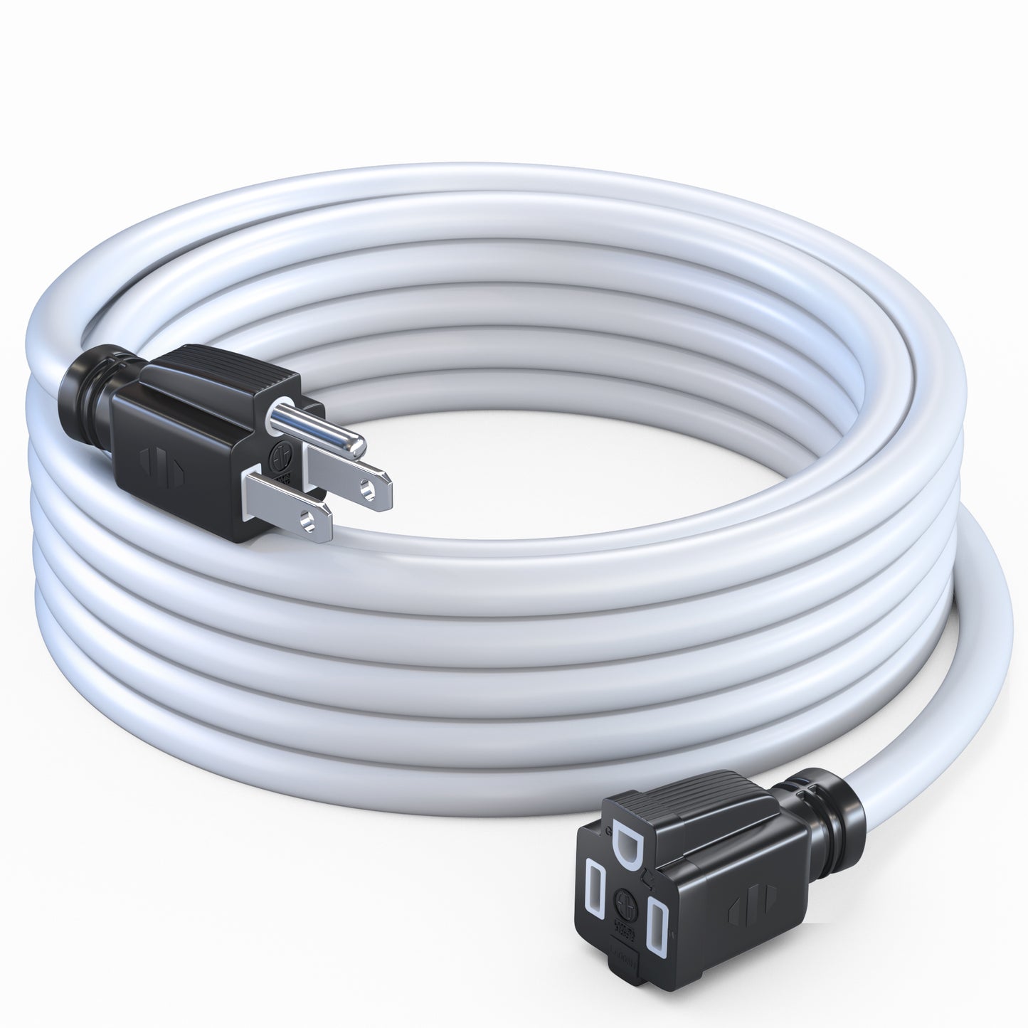 Extension Cord Power Cords Indoor 16 Gauge Wire Heavy Duty ETL Listed