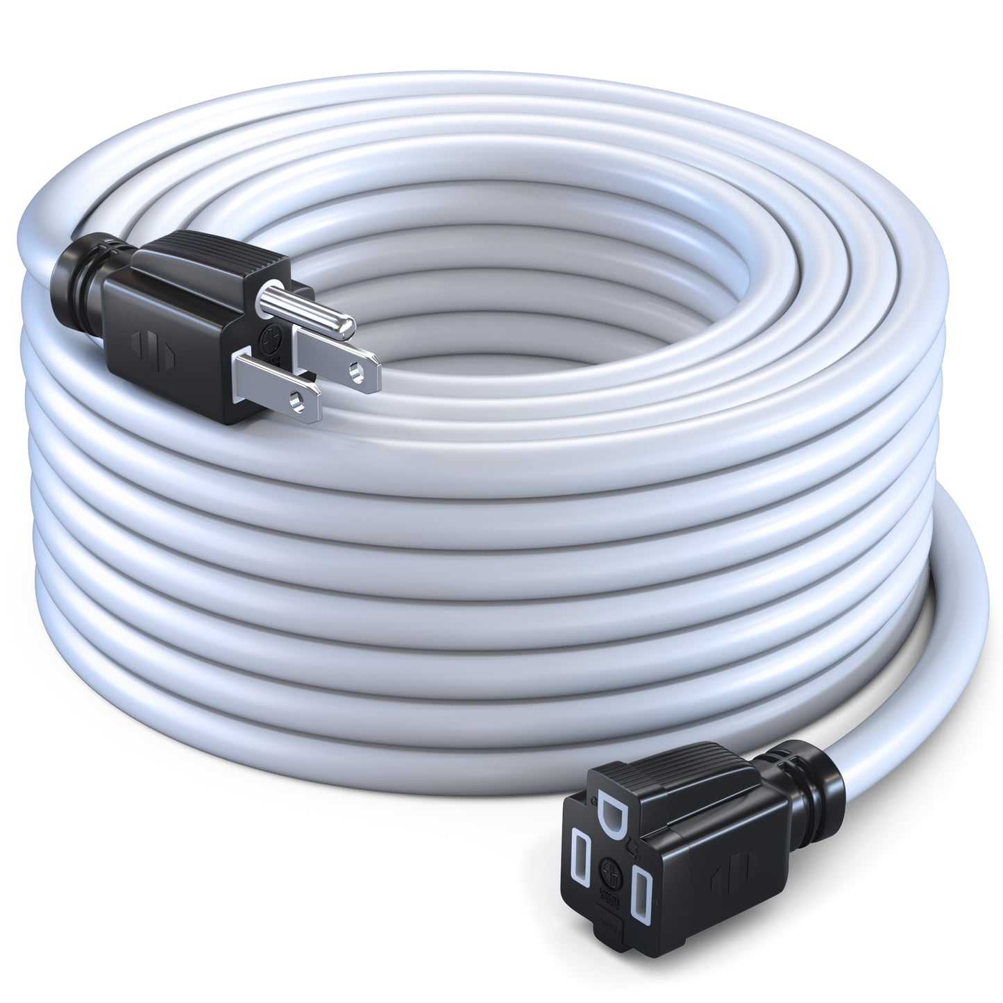 Extension Cord Power Cords Indoor 16 Gauge Wire Heavy Duty ETL Listed