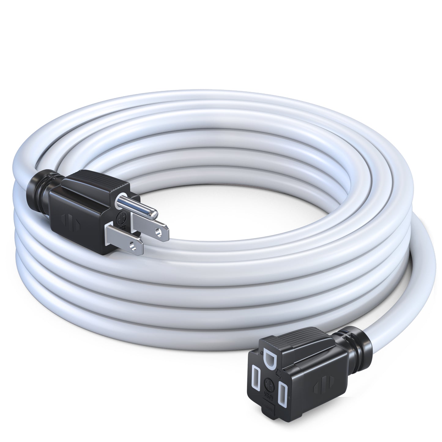 Extension Cord Power Cords Indoor 16 Gauge Wire Heavy Duty ETL Listed