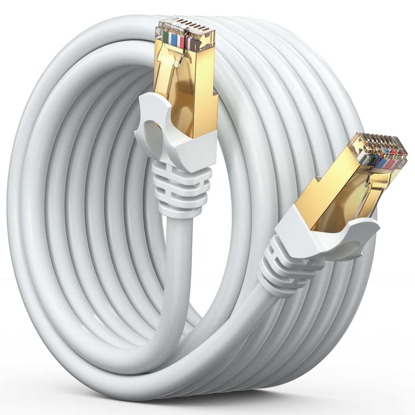 Cat 7 Ethernet Cable High-Speed Cat7 Internet & Network LAN Patch Cables, RJ45 Connectors