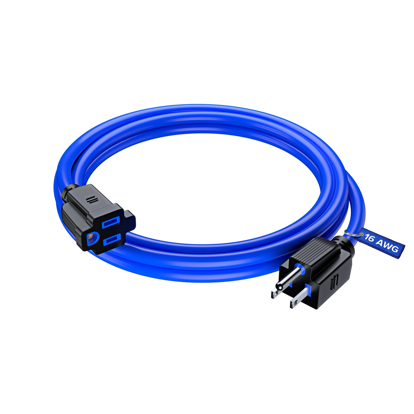 Extension Cord Power Cords Indoor 16 Gauge Wire Heavy Duty ETL Listed