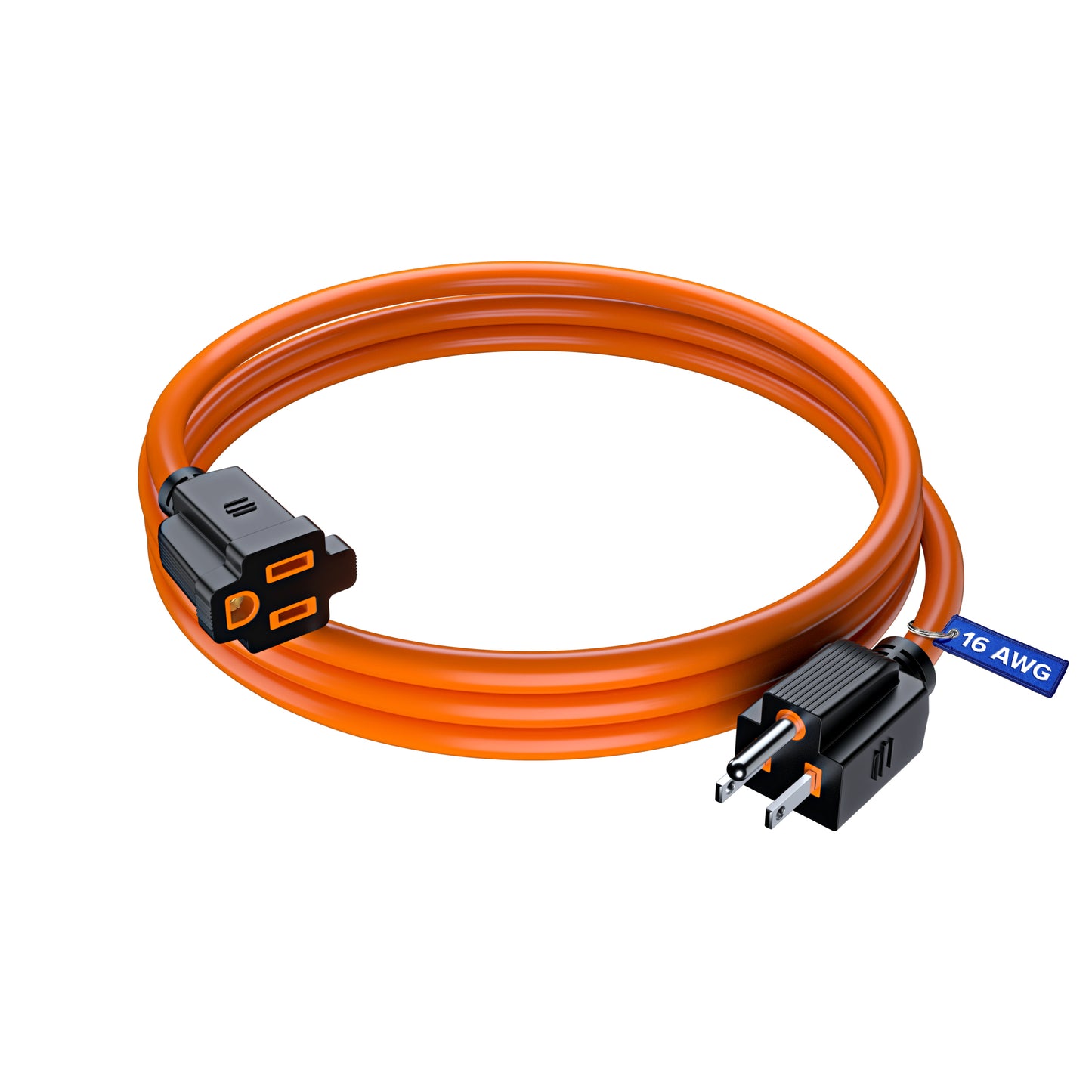 Extension Cord Power Cords Indoor 16 Gauge Wire Heavy Duty ETL Listed