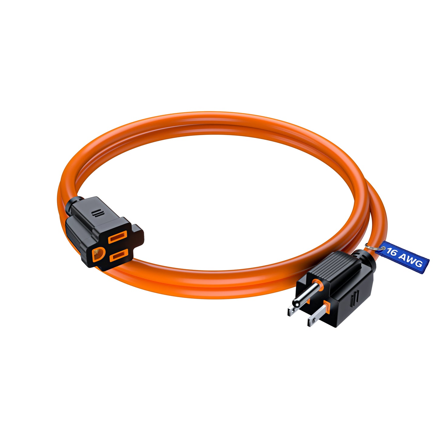 Extension Cord Power Cords Indoor 16 Gauge Wire Heavy Duty ETL Listed