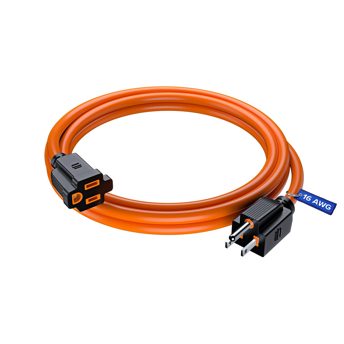 Extension Cord Power Cords Indoor 16 Gauge Wire Heavy Duty ETL Listed