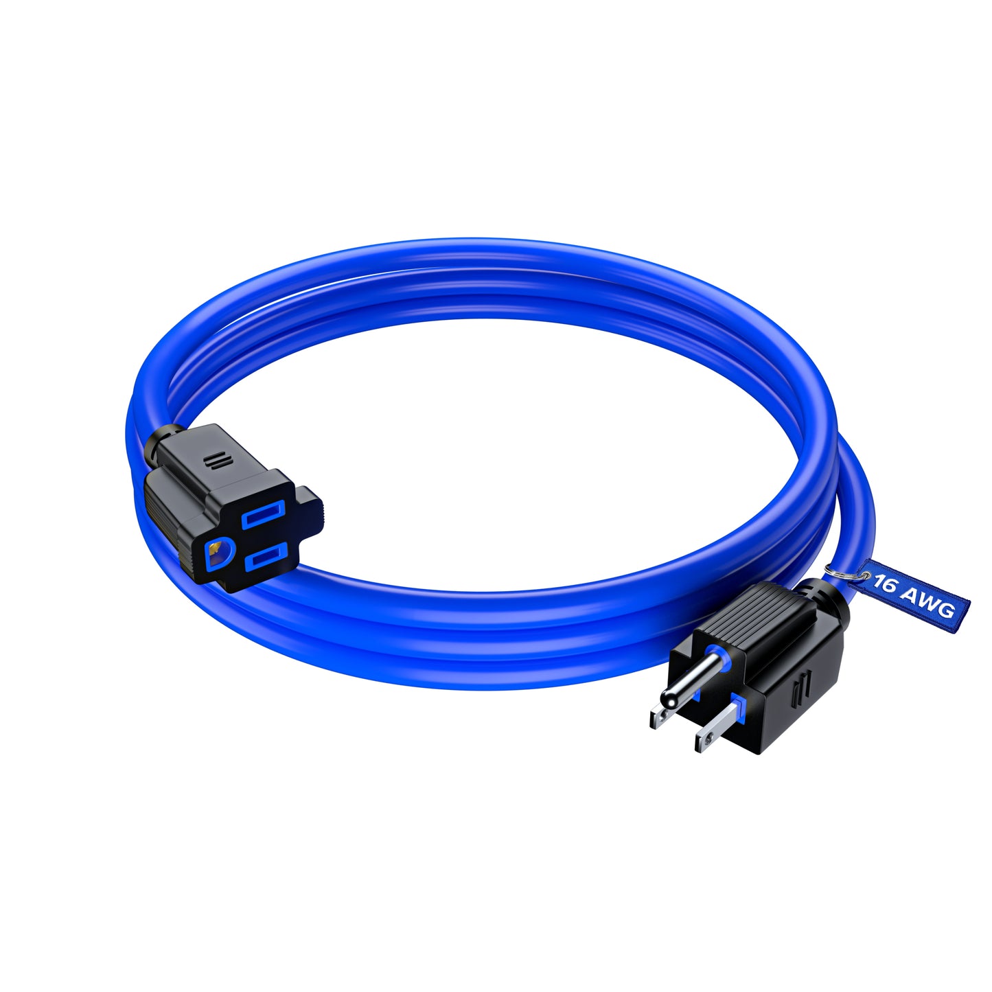 Extension Cord Power Cords Indoor 16 Gauge Wire Heavy Duty ETL Listed