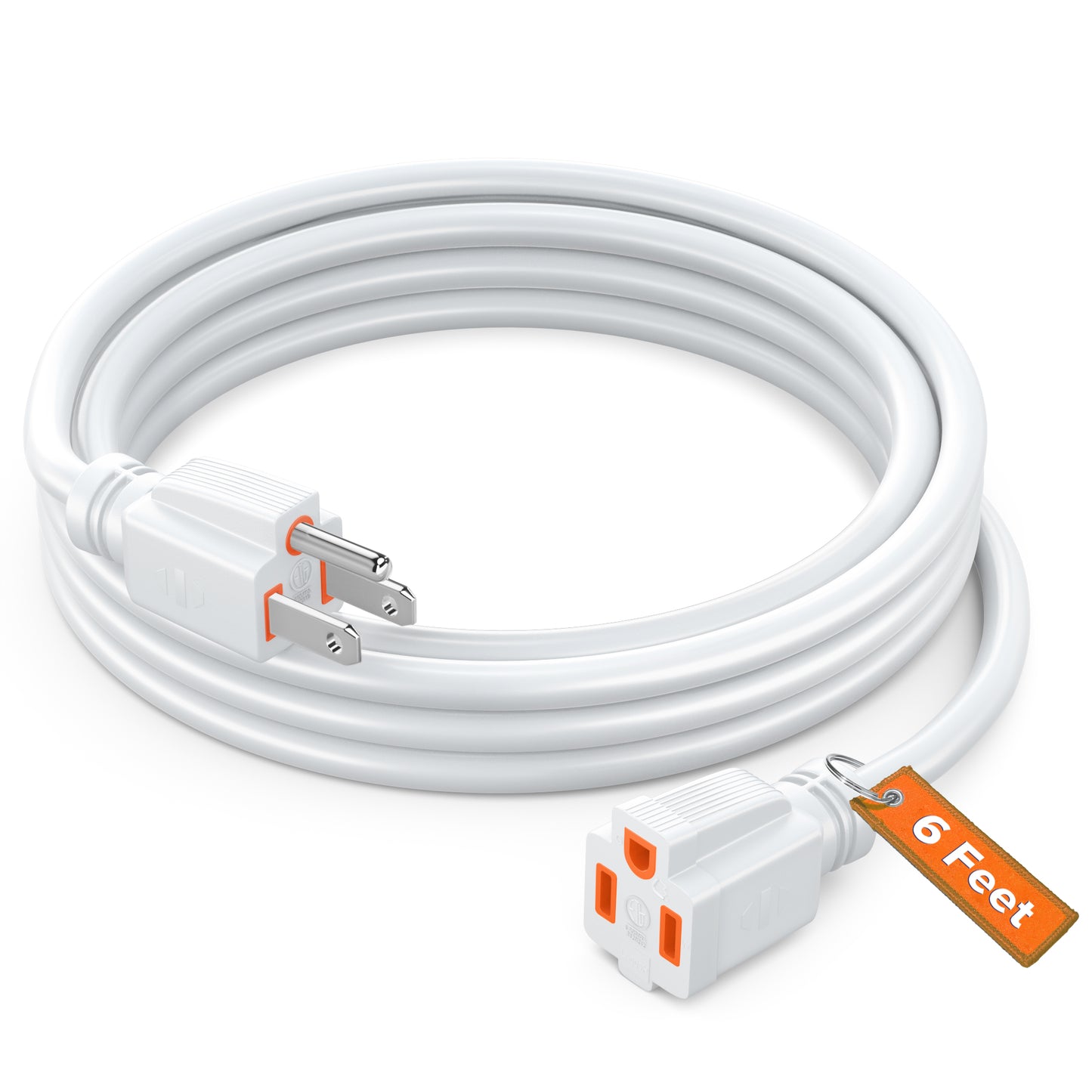 Extension Cord Power Cords Indoor 16 Gauge Wire Heavy Duty ETL Listed