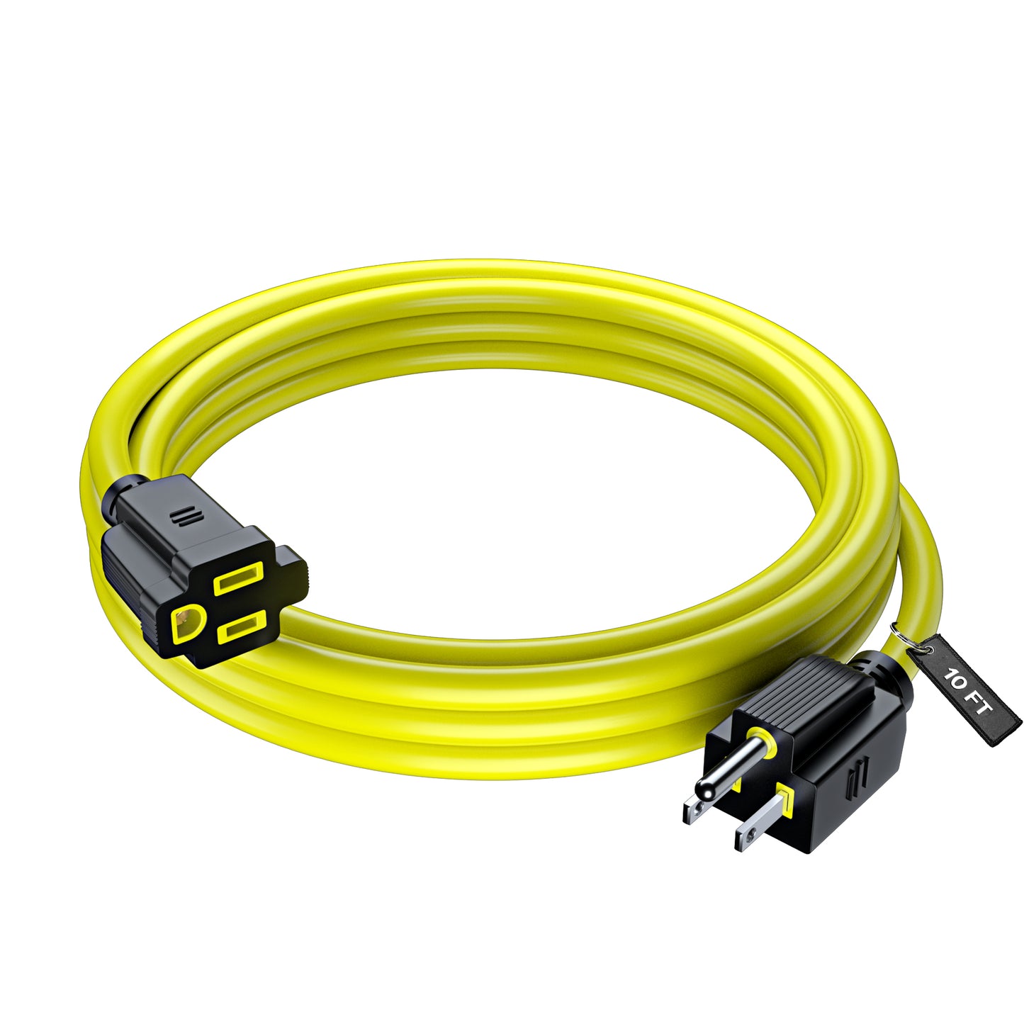 Extension Cord Power Cords Indoor 16 Gauge Wire Heavy Duty ETL Listed