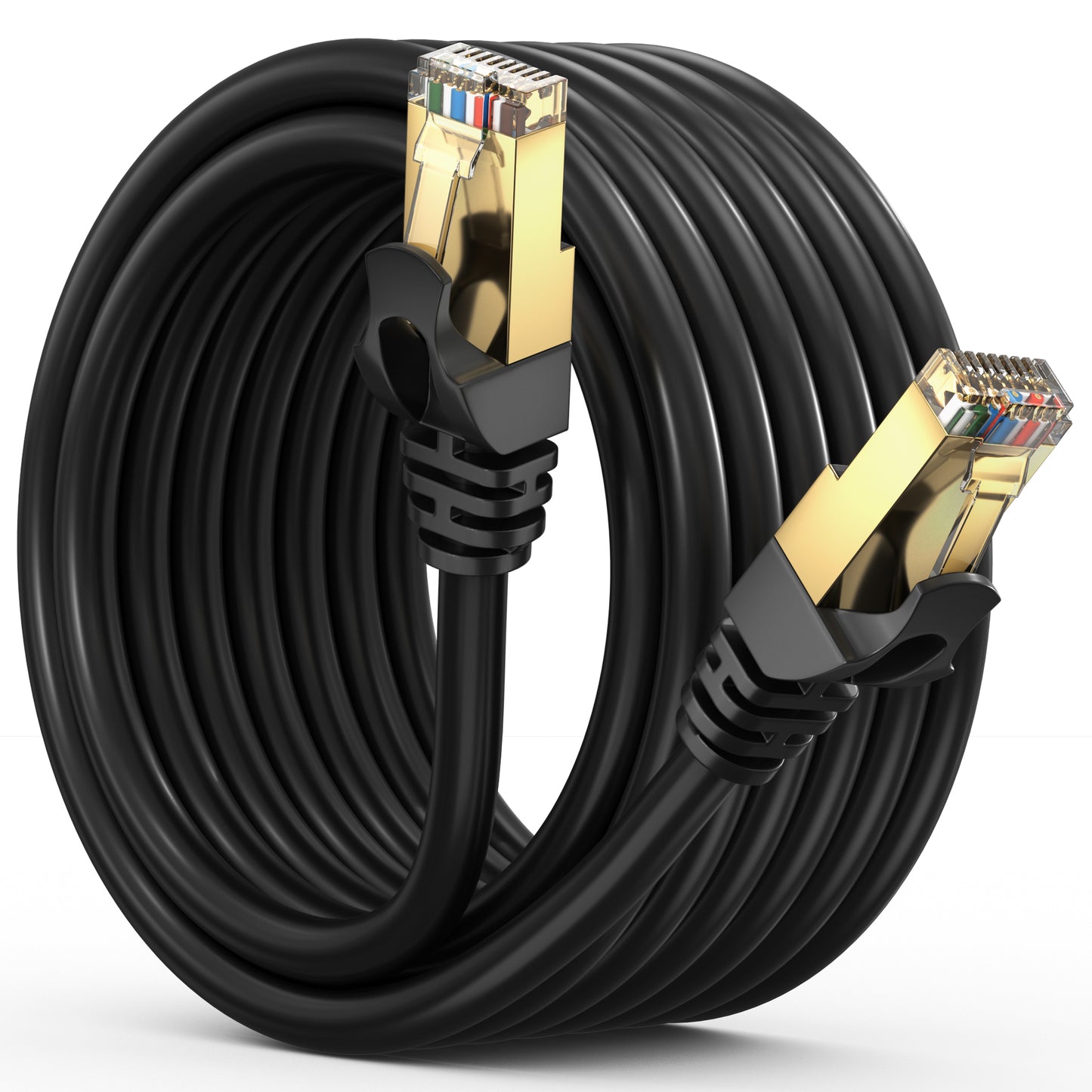 Cat 7 Ethernet Cable High-Speed Cat7 Internet & Network LAN Patch Cables, RJ45 Connectors