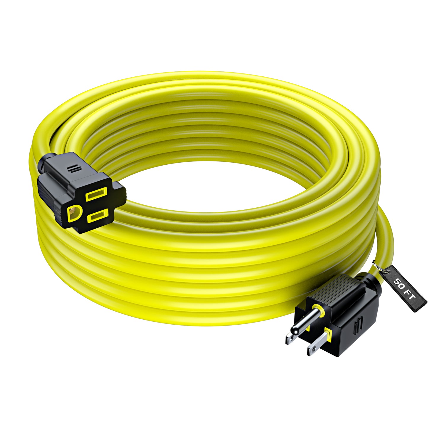 Extension Cord Power Cords Indoor 16 Gauge Wire Heavy Duty ETL Listed