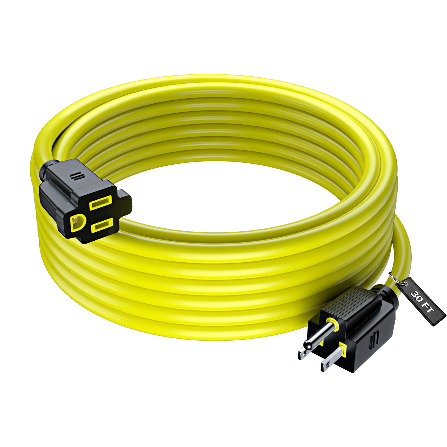 Extension Cord Power Cords Indoor 16 Gauge Wire Heavy Duty ETL Listed