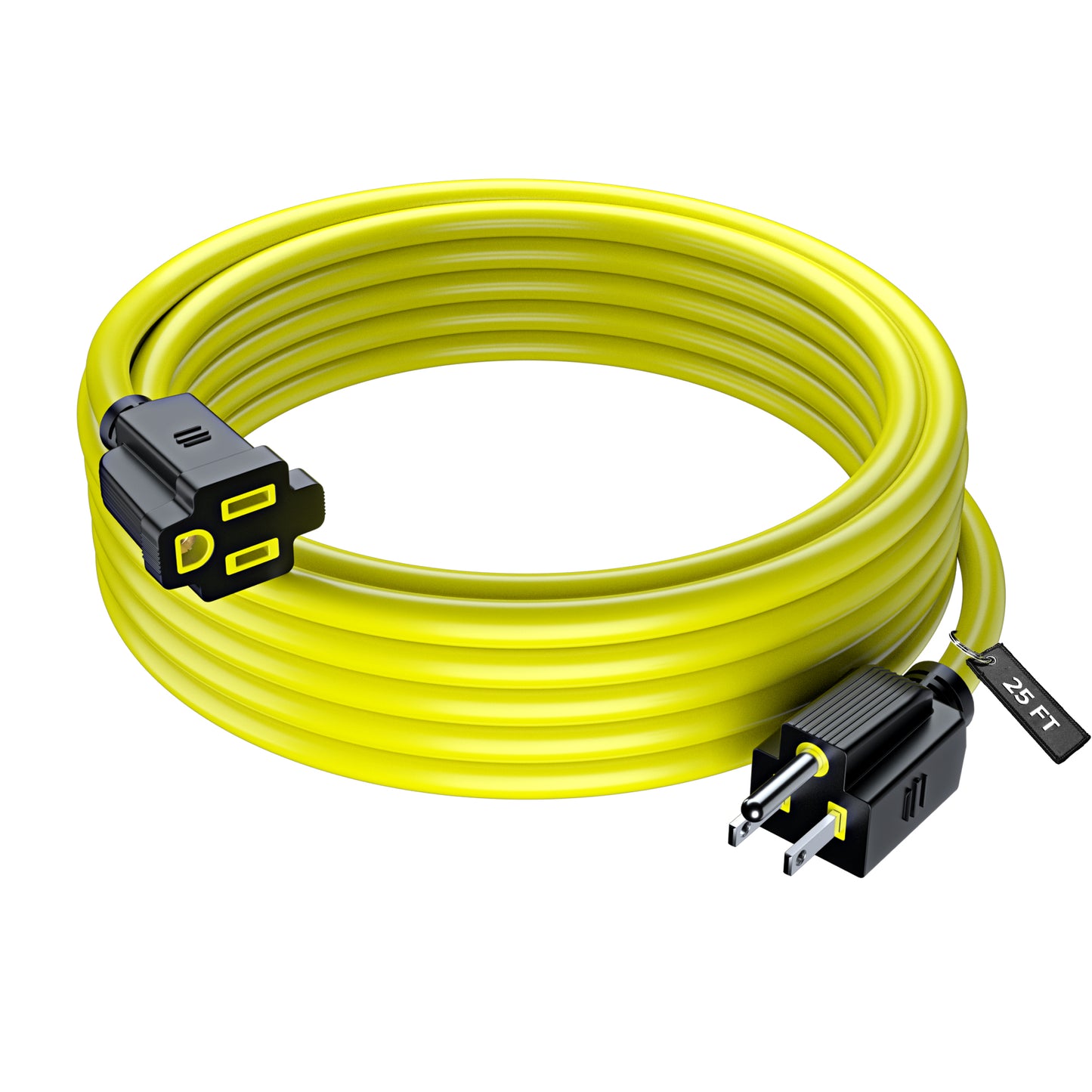 Extension Cord Power Cords Indoor 16 Gauge Wire Heavy Duty ETL Listed