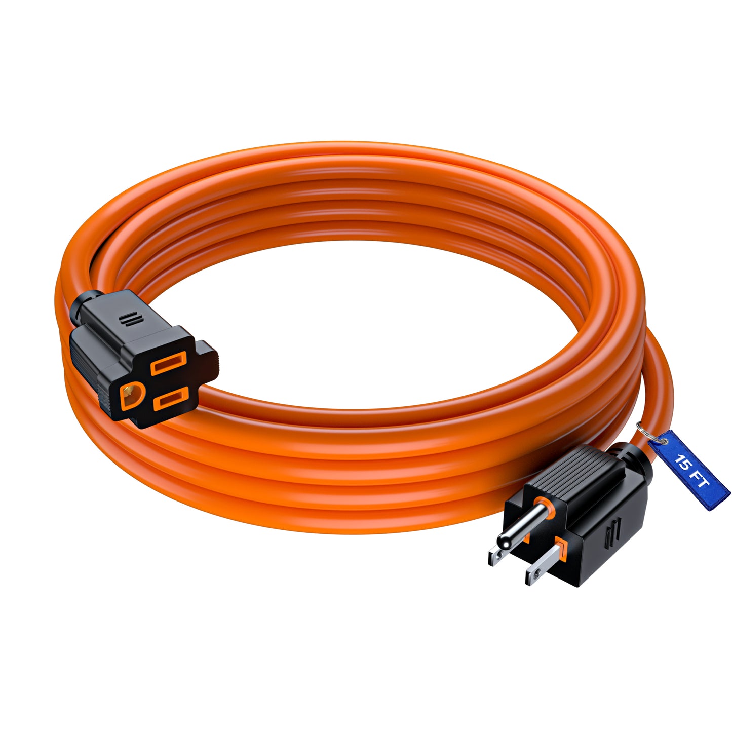 Extension Cord Power Cords Indoor 16 Gauge Wire Heavy Duty ETL Listed