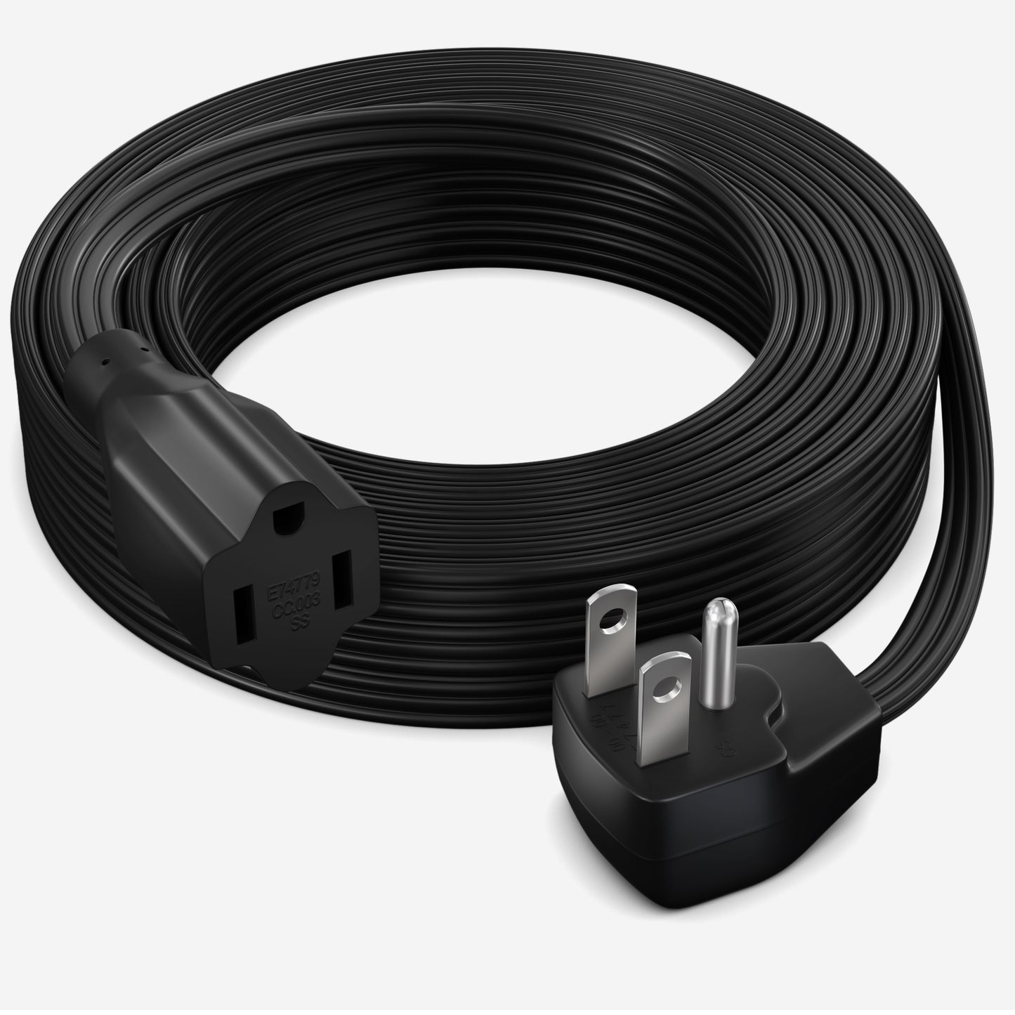 Heavy-Duty 14AWG Flat Plug Extension Cord