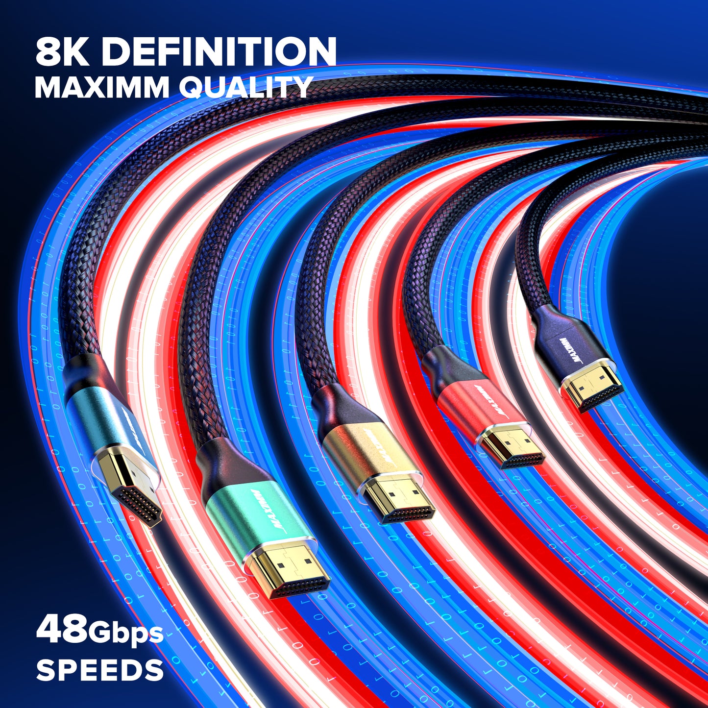 Maximm Ultra High Speed Hdmi Cable, 8k 60 HZ