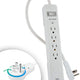 Maximm Power Strip Surge Protector 360 Degree Rotating Flat Plug, Heavy Duty Multi Outlet