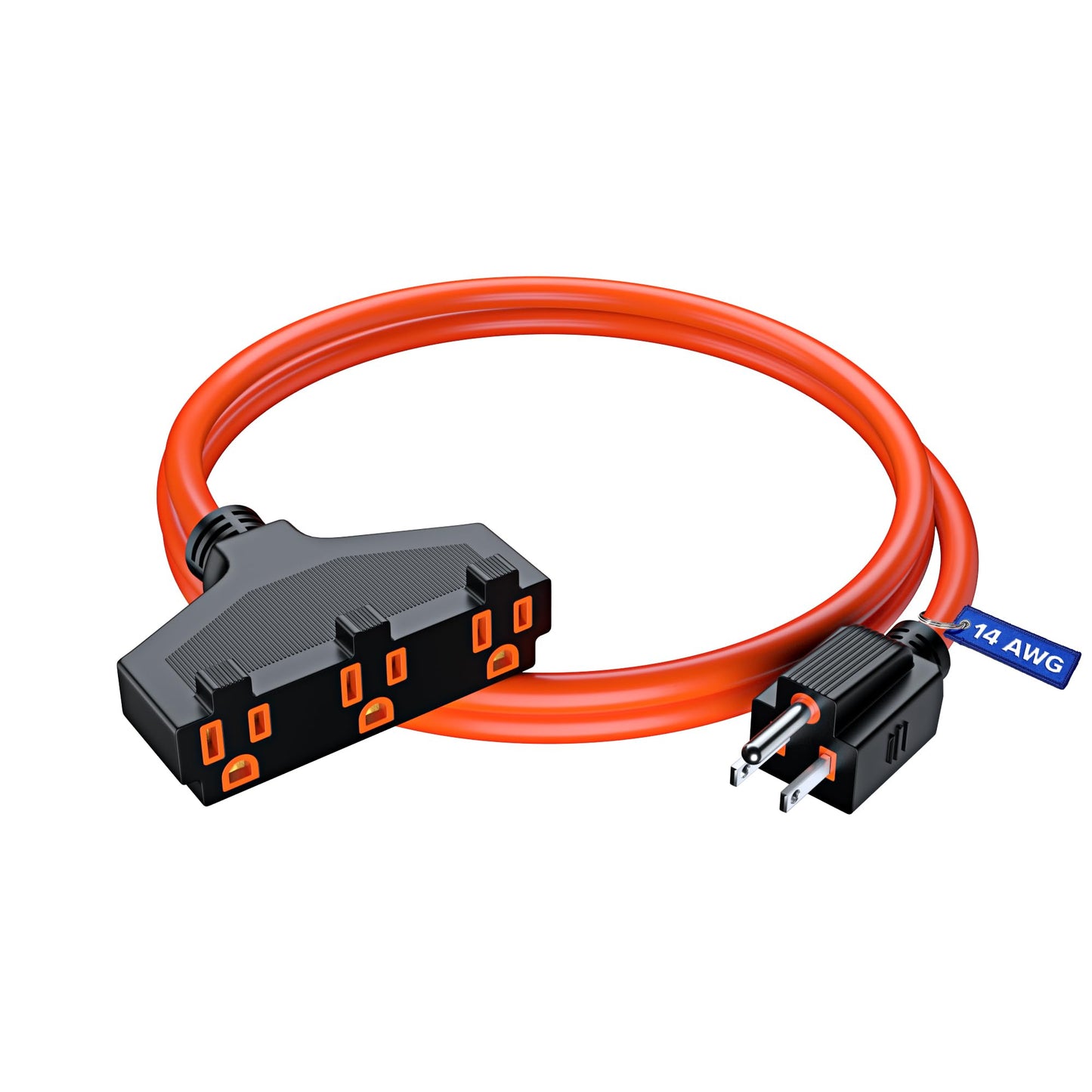 14AWG 3-Outlet Indoor/Outdoor Extension Cord