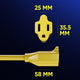 1 FT / Yellow, 3 FT / Yellow, 6 FT / Yellow, 10 FT / Yellow