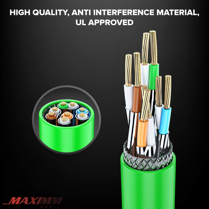 Green / 1.5 FT, Green / 6 FT, Green / 10 FT, Green / 15 FT, Green / 20 FT, Green / 25 FT, Green / 50 FT, Green / 100 FT, Green / 0.6 FT