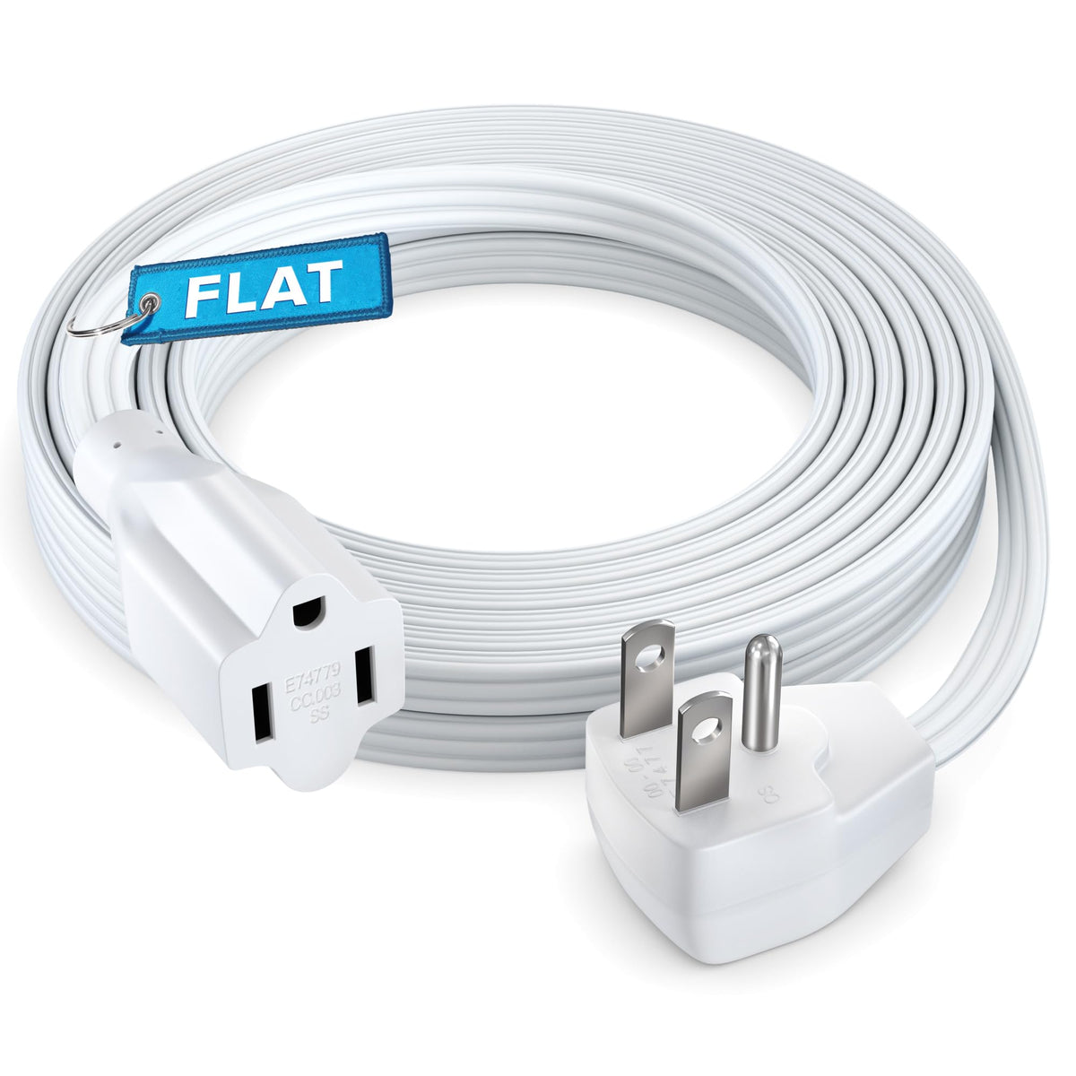 1-Outlet Flat Extension Cord 14 Gauge