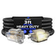 Extension Cord with Lighted Power Indicator Single Outlet 16 Gauge, SJTW, ETL Listed