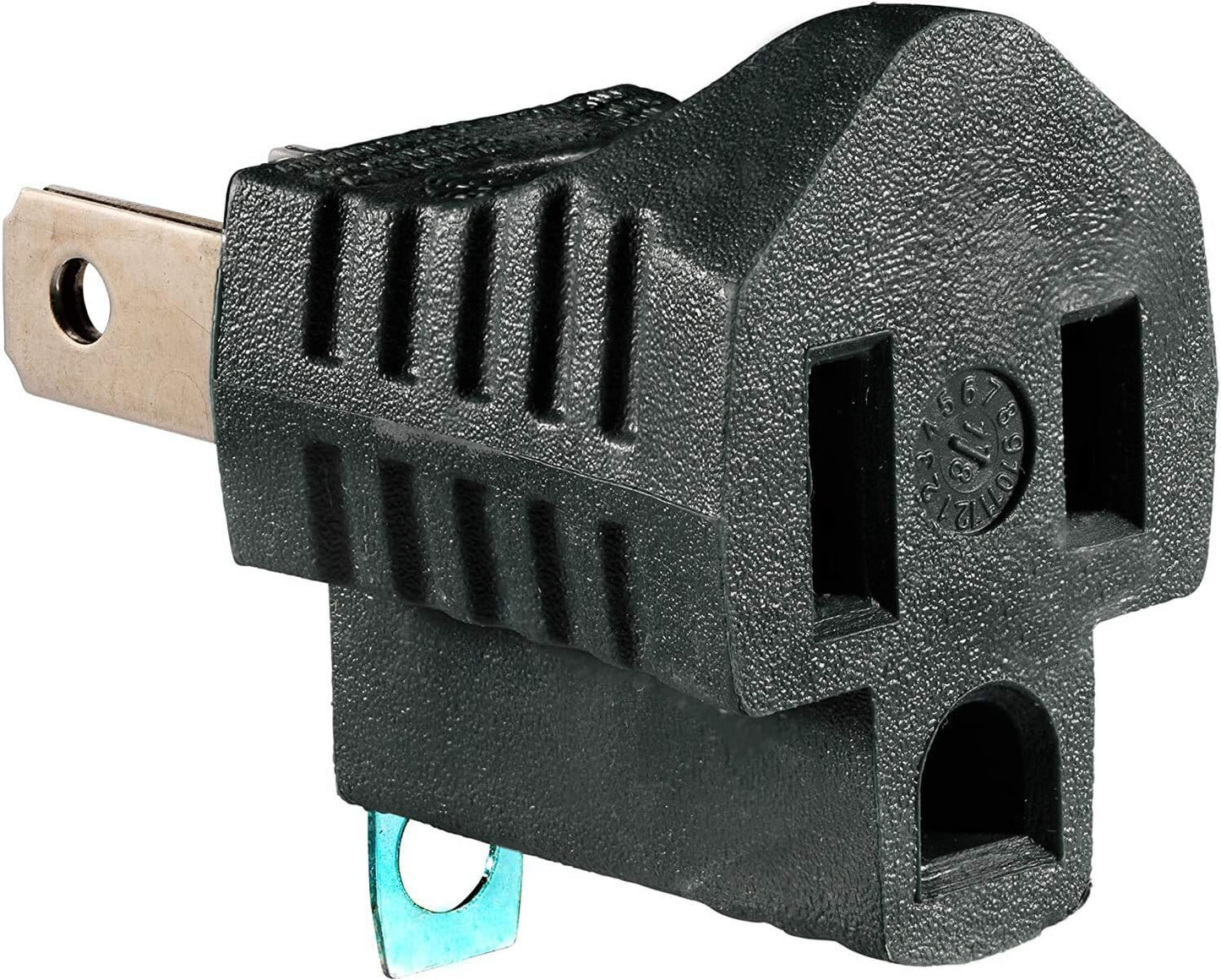 Maximm 2 Prong to 3 Prong Outlet Adapter, Polarized Grounding Converter ETL Two Prong to Three prongs Outlets ETL Listed