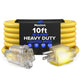 Extension Cord with Lighted Power Indicator Single Outlet 16 Gauge, SJTW, ETL Listed
