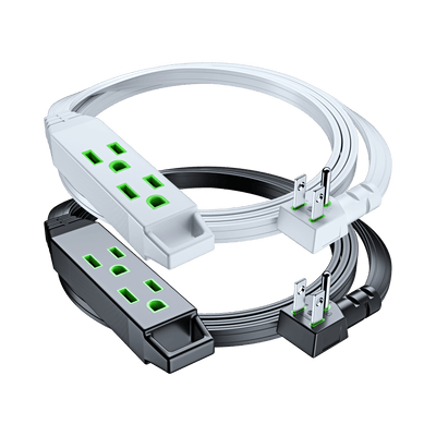 3-Outlet Angled Plug 16AWG