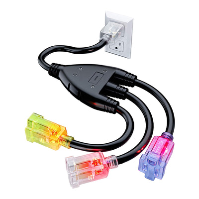 3-Outlet Splitter Lighted