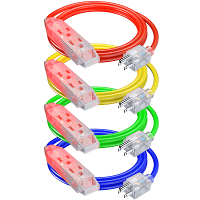 3-Outlet Lighted End with Loop