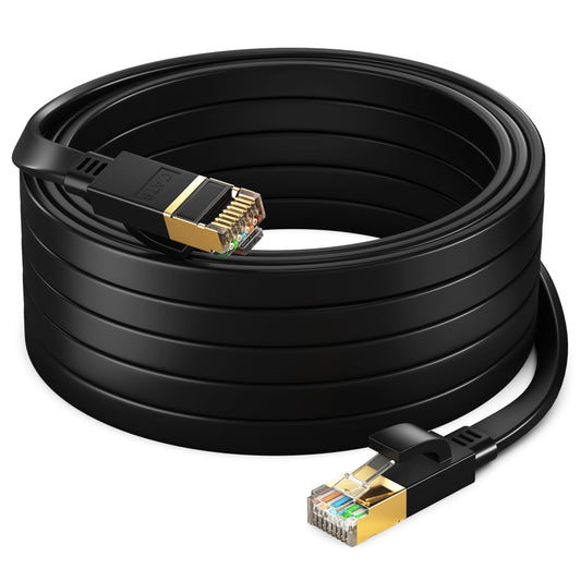 Maximm Cat8 Flat Ethernet Cable, High Speed LAN Internet Network