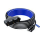Extension Cord with 3 Outlets, 14 Gauge Indoor/Outdoor (3 Tone)