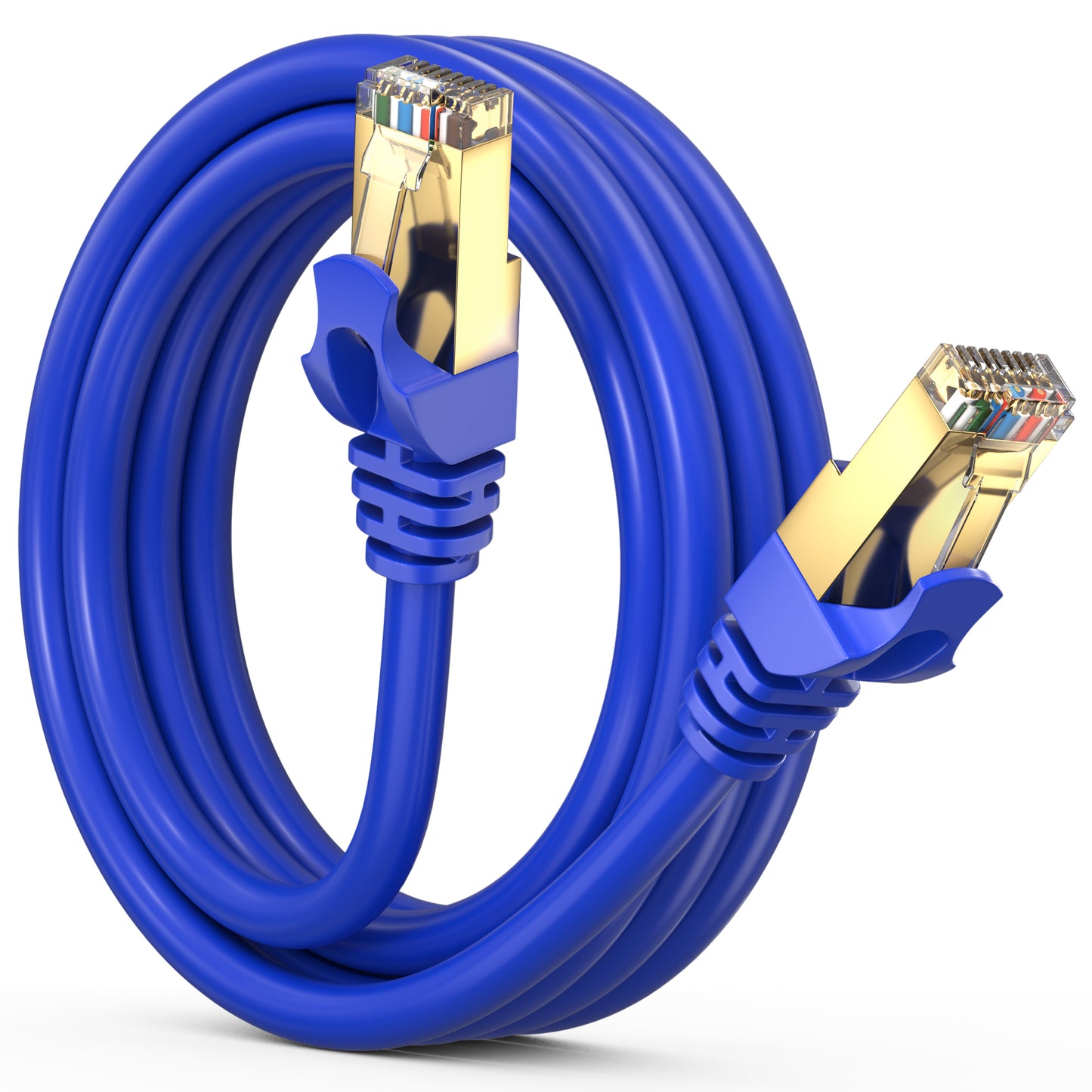 Cat 7 Ethernet Cable High-Speed Cat7 Internet & Network LAN Patch Cables, RJ45 Connectors