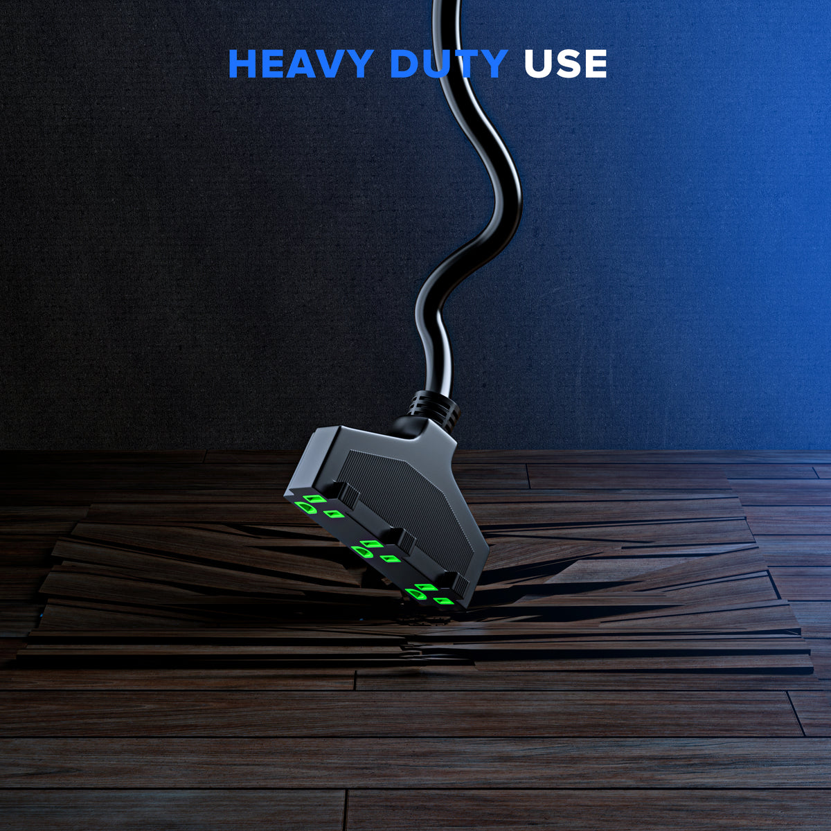3-Outlet Extension Cord SJTW 14 Gauge