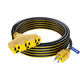 Extension Cord with 3 Outlets, 16 Gauge Indoor/Outdoor (2 Tone)
