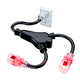 2 in 1 Outlet Power SJTW Extension Cord Splitter with Lock Feature 1.5 Feet, 16 Gauge (Power Cord Splitter/Outlet Saver)