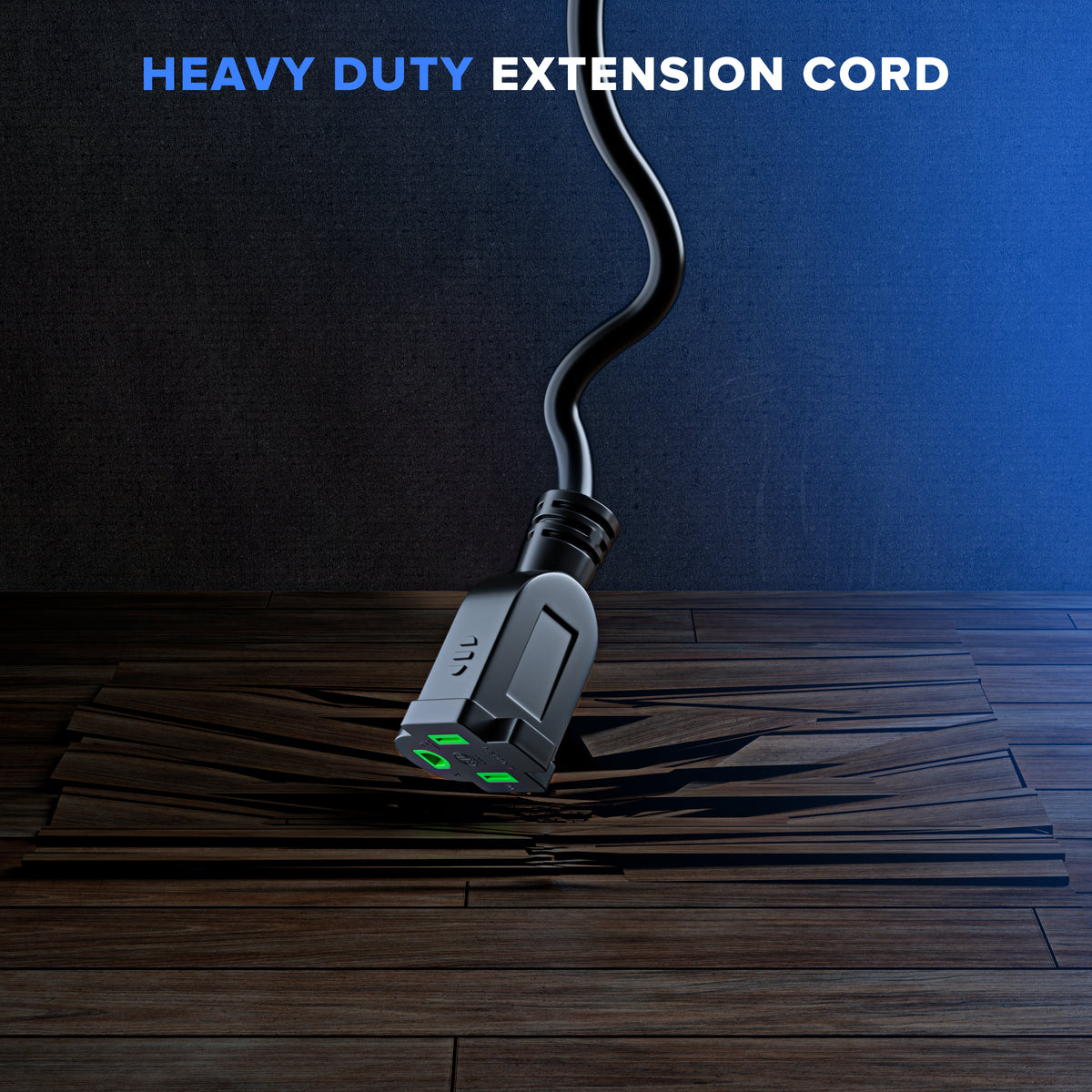12/3 1-to-3 Outlet Extension Cord
