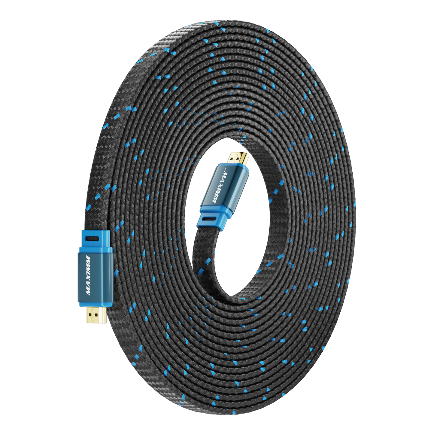 Maximm 4K HDMI Cable Flat High-Speed HDR HDMI 2.0 Cord UL Certified