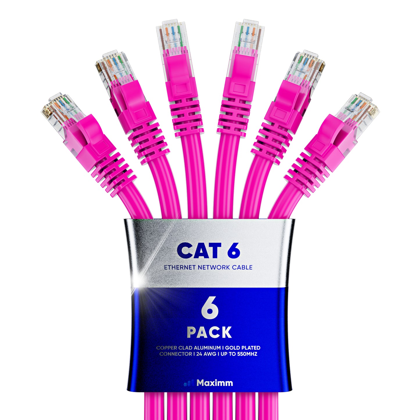 6-Pack - Long Lenth - Cat6 Ethernet Cable CCA