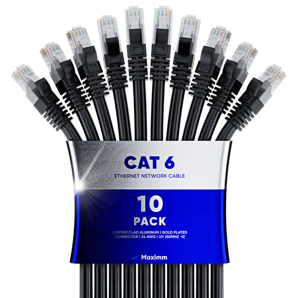 10-Pack - Cat 6 Ethernet Cable CCA