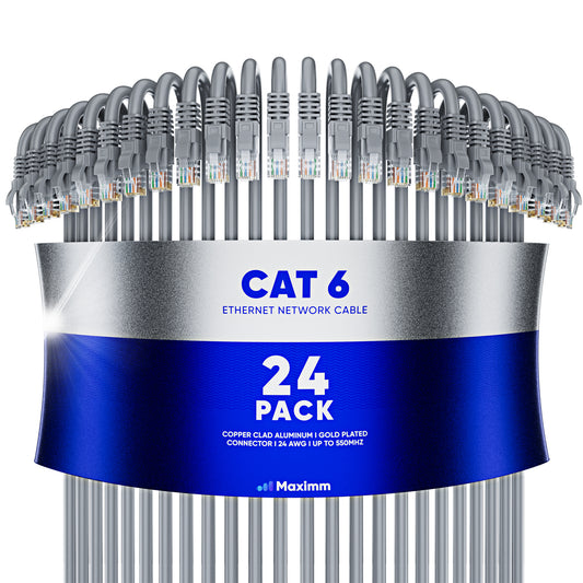 24-Pack - Cat 6 Ethernet Cable CCA
