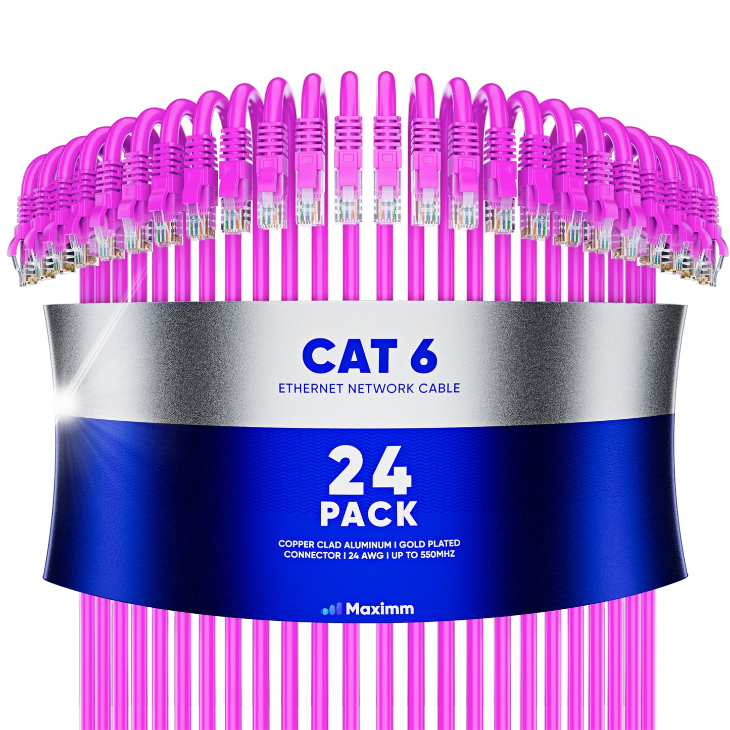 24-Pack - Cat 6 Ethernet Cable CCA