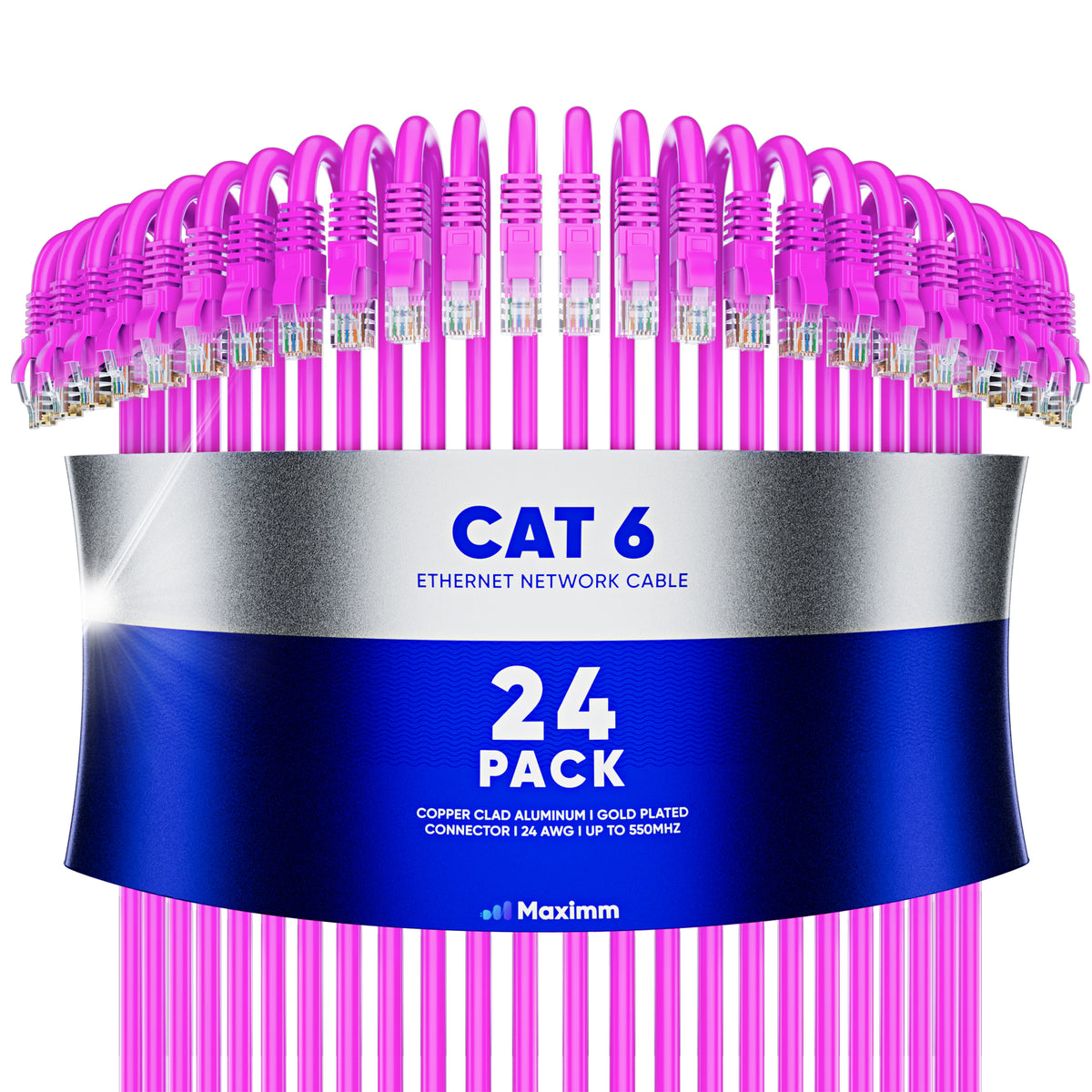 24-Pack - Cat 6 Ethernet Cable CCA