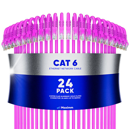 24-Pack - Cat 6 Ethernet Cable CCA