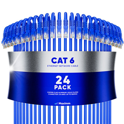 24-Pack - Cat 6 Ethernet Cable CCA