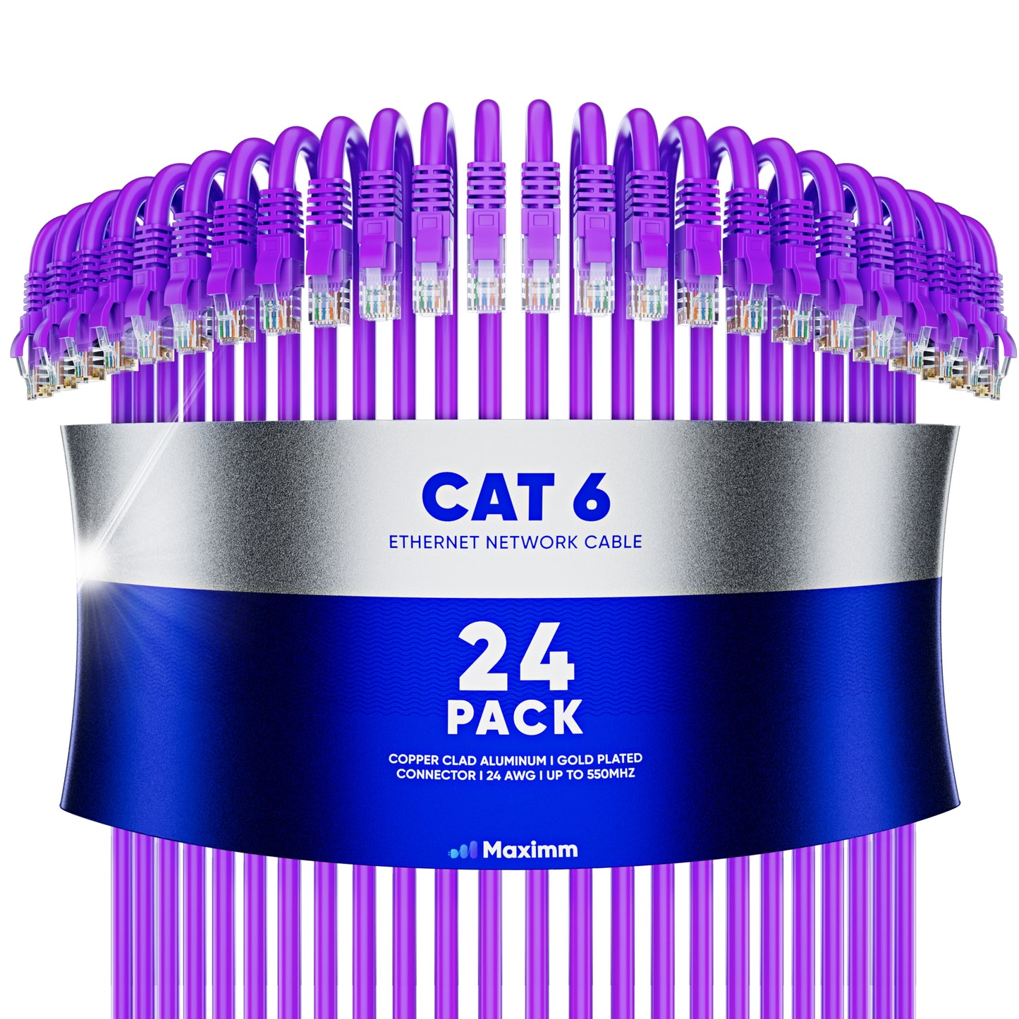 24-Pack - Cat 6 Ethernet Cable CCA
