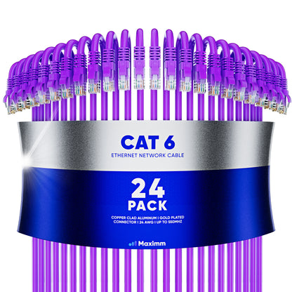 24-Pack - Cat 6 Ethernet Cable CCA