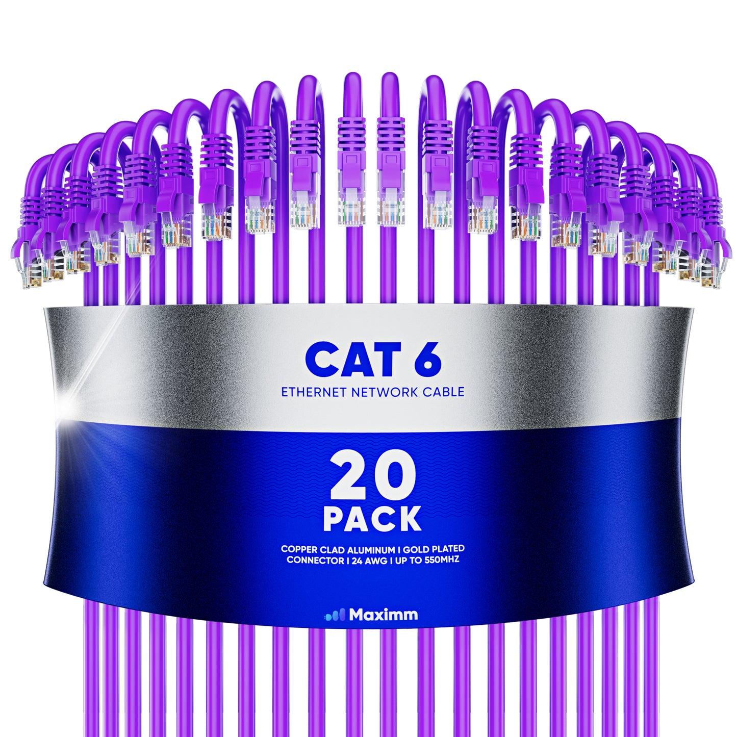 20-Pack - Cat 6 Ethernet Cable CCA