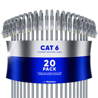 20-Pack - Cat 6 Ethernet Cable CCA